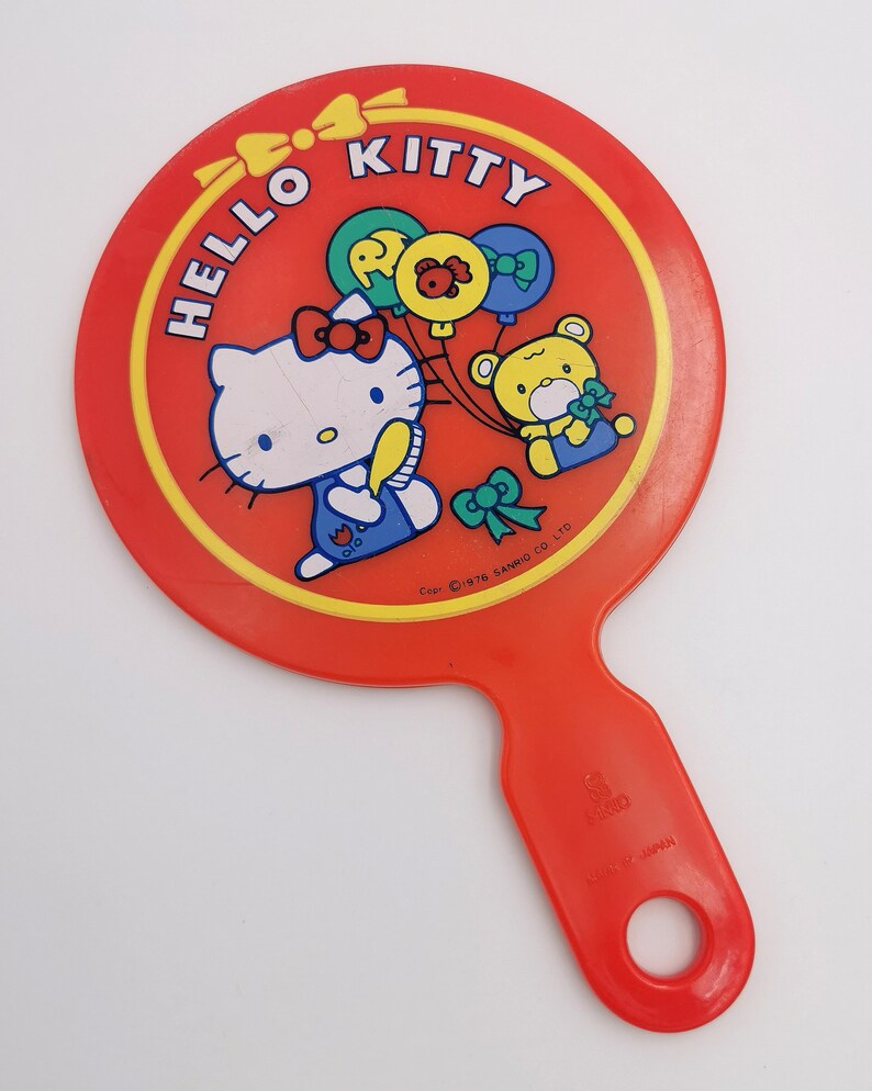 1976 Vintage Sanrio/kawaii Hello Kitty Hand Mirror 可愛い Etsy UK