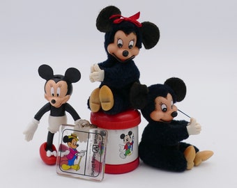 ビンテージ ウォルト・ディズニー ミッキーマウス ノベルティトイ 鉛筆削り ペンシルハガー キーホルダー フィギュア