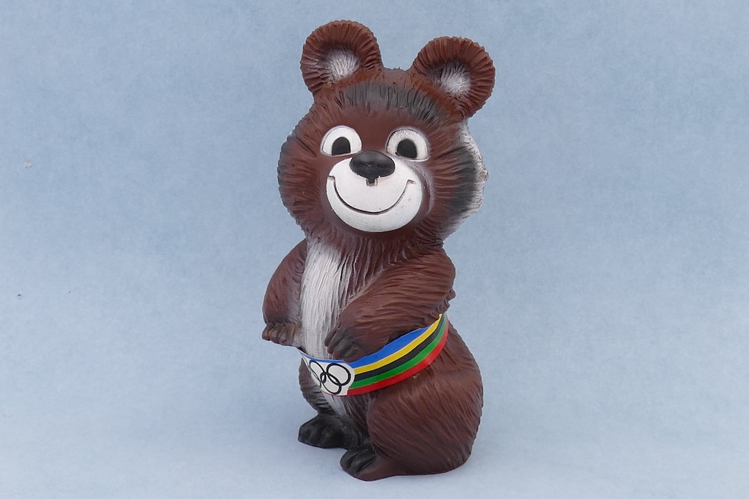 Insigne émaillé JO Moscou 1980 - Ours Mischka 2,5 Cm - Pin's URSS