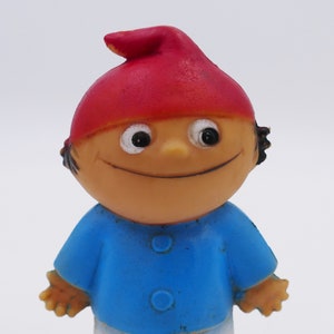 1970 ZDF mascotte Mainzelmannchen figurine en caoutchouc Allemagne