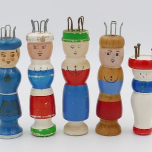 Vintage Wooden Knitting Spools Knitting Nancy&#39;s - Pick and Choose option!