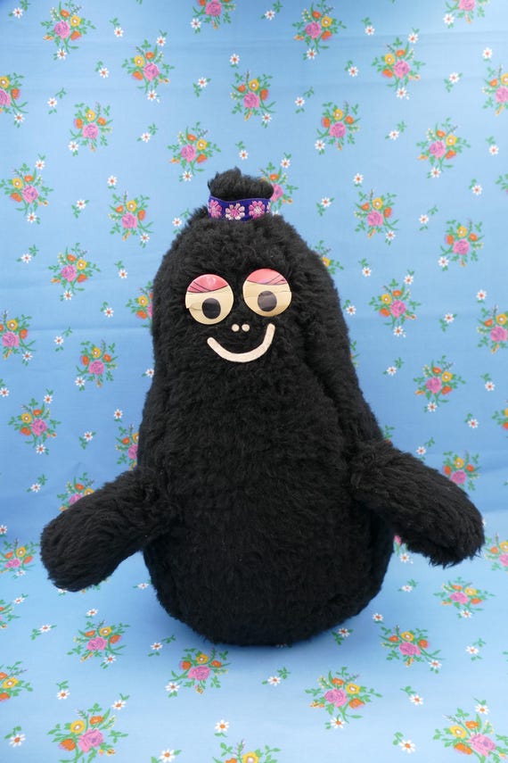 Vintage 1970's Barbapapa Barbamama Plush Soft Toy Ark Toys Prima