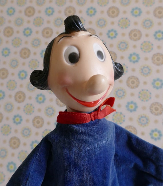 Vintage 1950 s Olive Oyl Popeye Girlfriend Hand Glove Puppet Gund