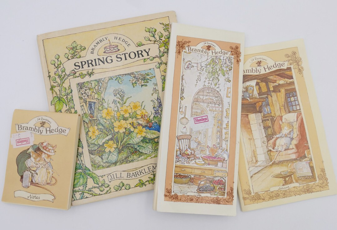 1980's Brambly Hedge Stationary Set Notebook Story Book - Etsy