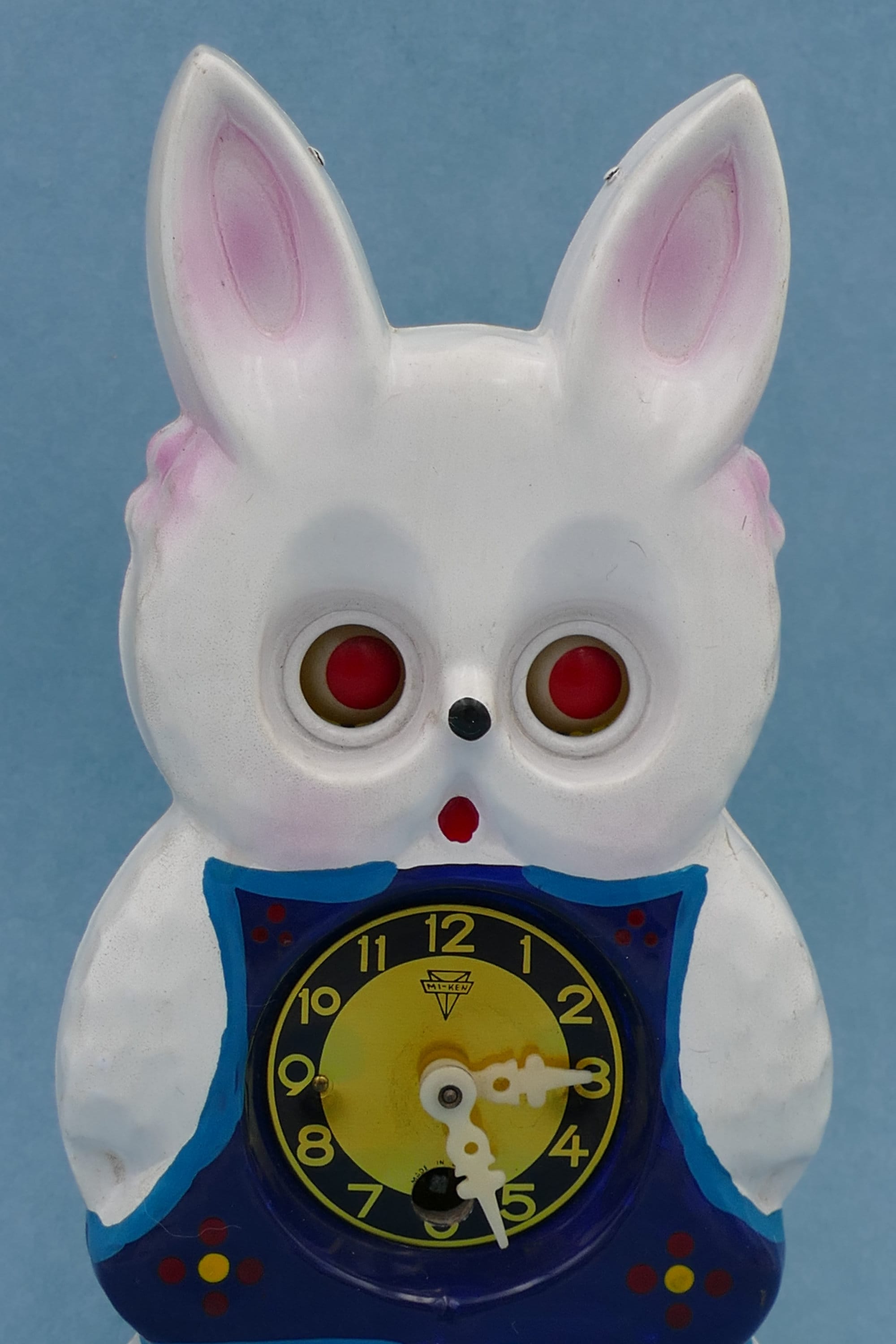 Vintage 1960's Mi-ken Wind-up Moving Eyes Pendulum Bunny Clock - Etsy