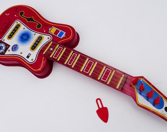 Tin Litho 1960's Toy Electric Guitar Japan - Etsy