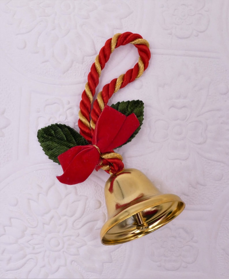 Vintage Midcentury Christmas Bell Ornaments Decorations Etsy