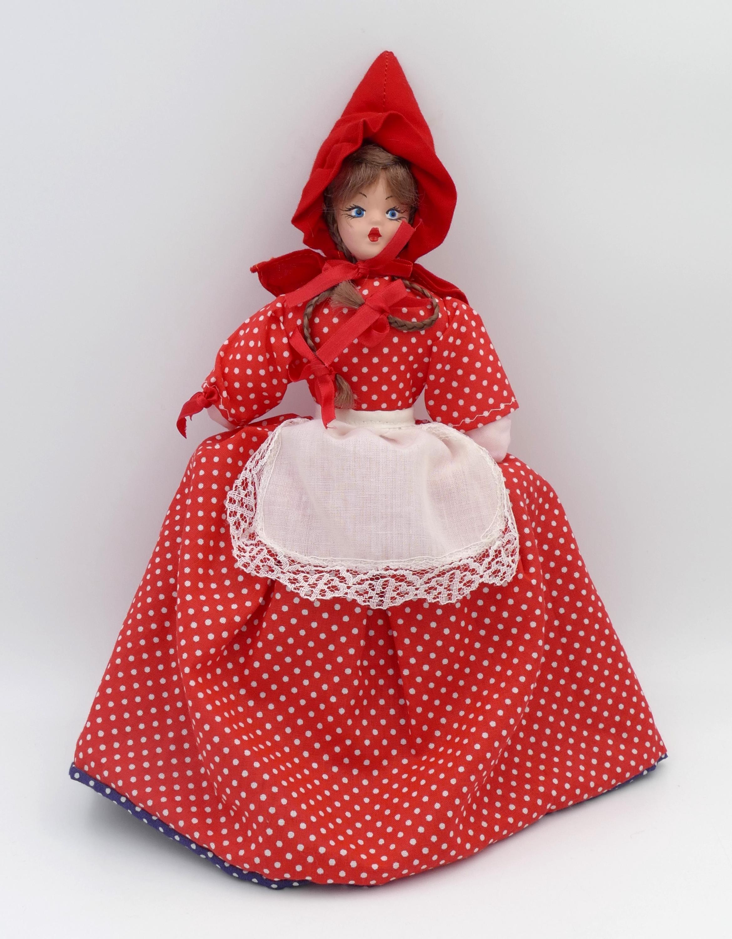 Antigua Muñeca Yoly Bell Caperucita Roja Sellada En La Nuca en venta en