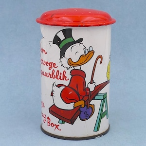 Vintage Tin Uncle Scrooge Money Box Piggy Bank Coin Bank Savings Bank Penny Bank