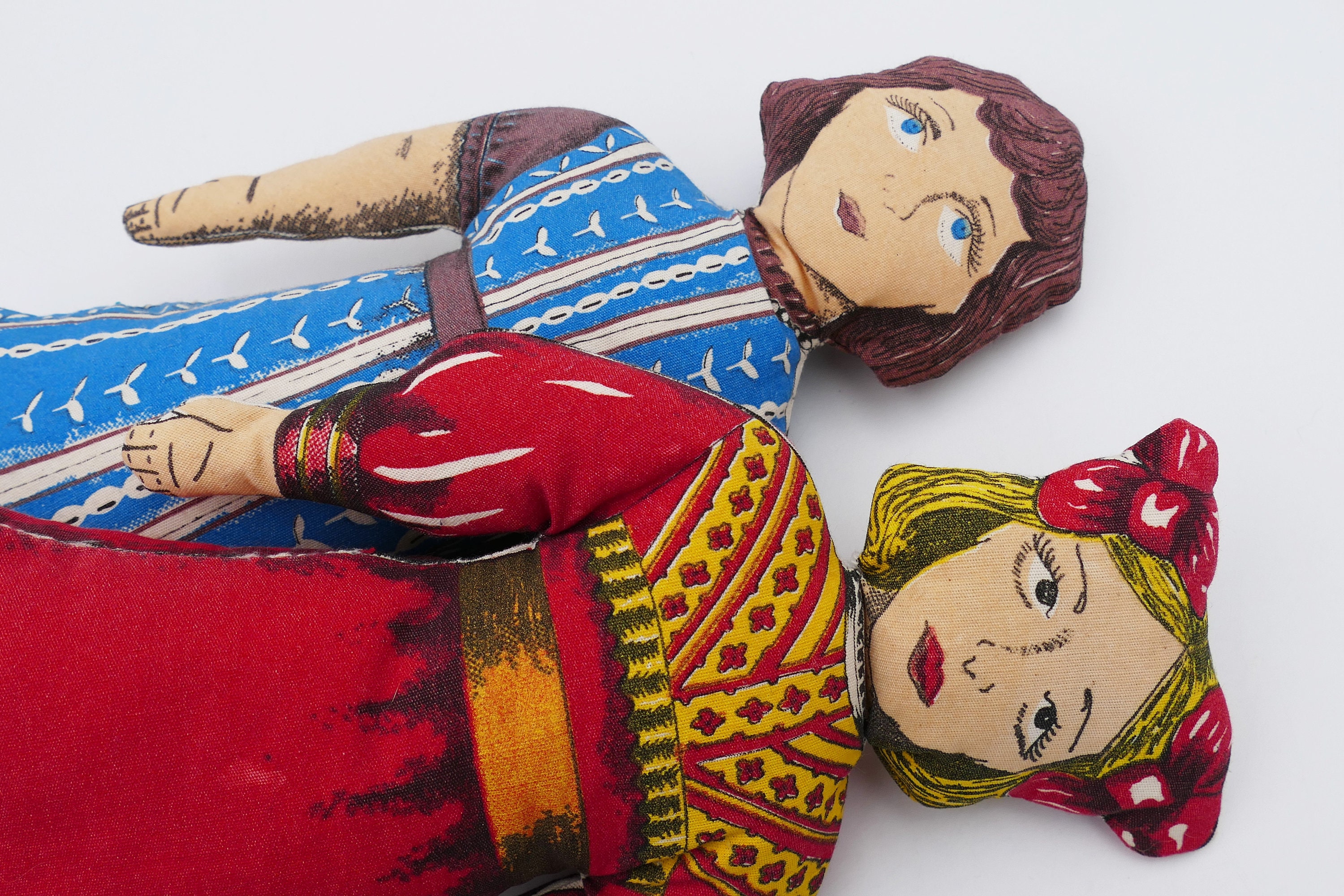 Antique Lithograph Cloth Doll - Etsy