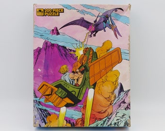 1985 200 Piece Masters of the Universe He-Man Board Puzzle Complete Golden