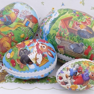 Huevos de Pascua de papel maché antiguos fabricados en Alemania: opción para elegir