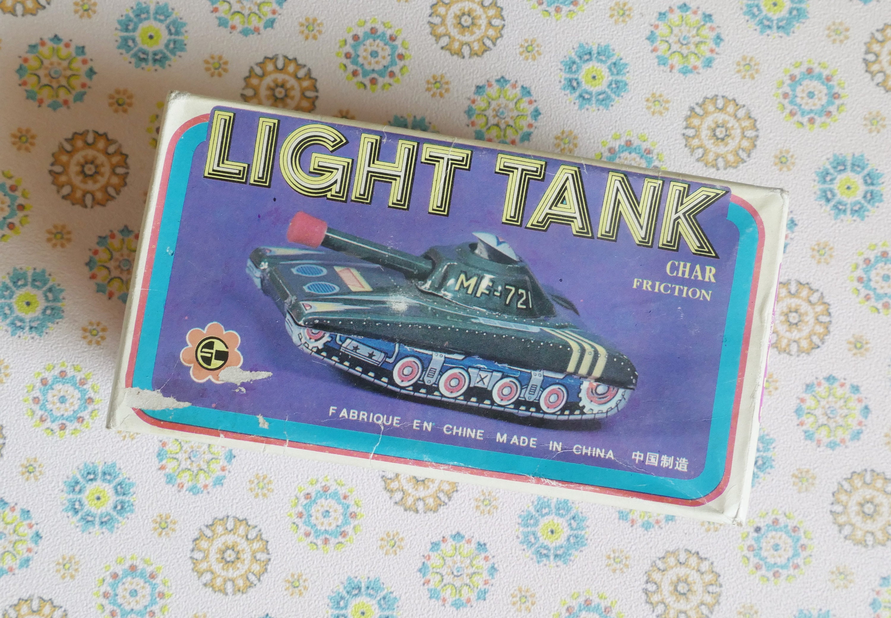 ブリキ製 1960年代 軽戦車 MF-721 シャア専用 フリクショントイ