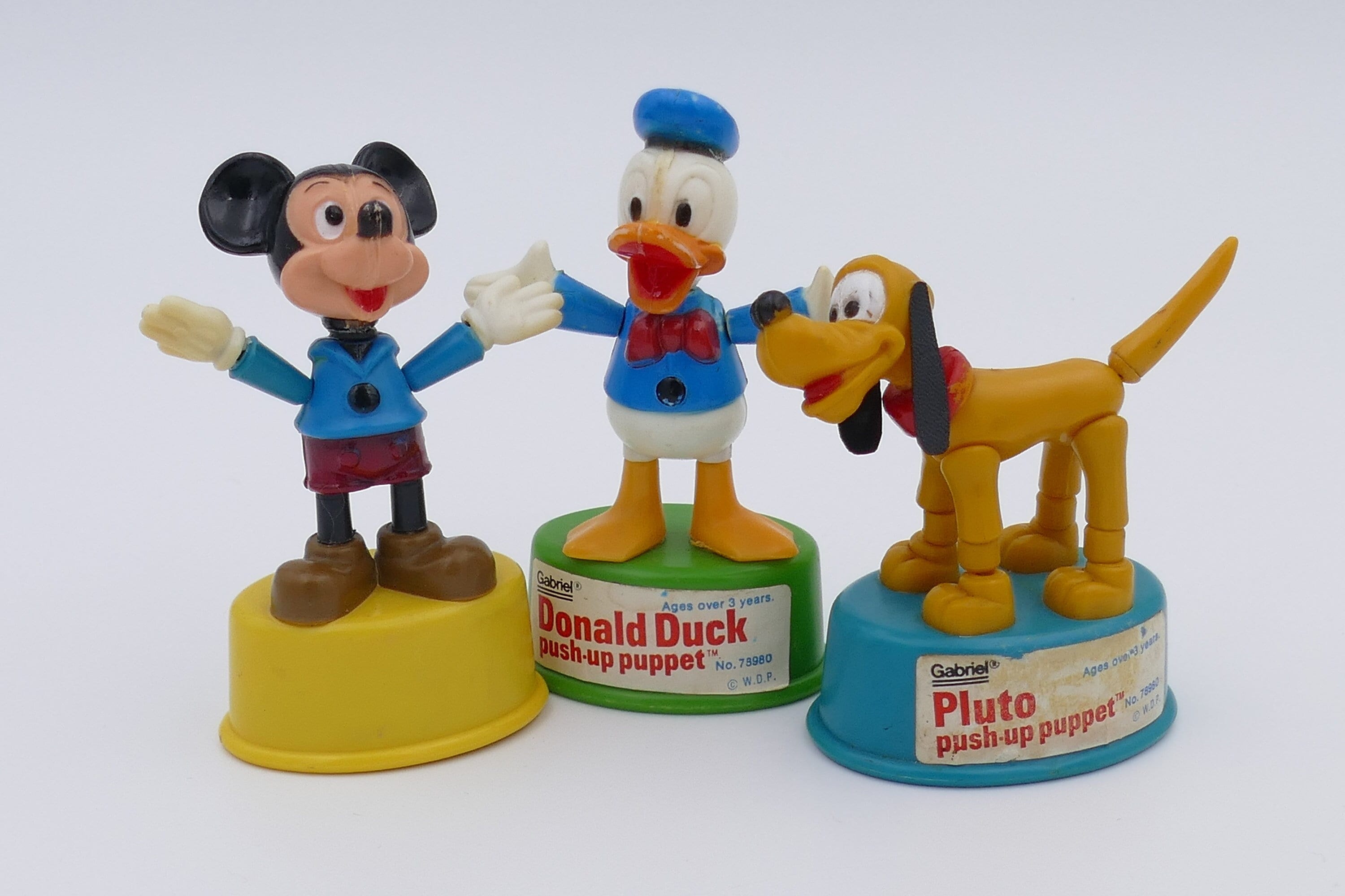 Vintage 1960's Gabriel Walt Disney Mickey Mouse Pluto Donald Duck