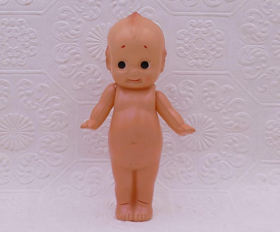 Vintage 1950's Japan Celluloid Kewpie Green Wings Doll Figurine