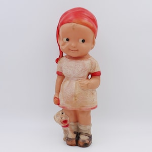 Vintage 1950&#39;s Celluloid Girl Doll Figurine
