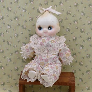 Vintage Porcelain Beanbag Seated Kewpie Doll