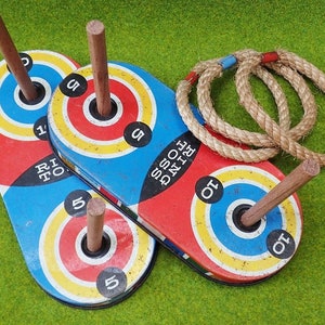 Tin Litho 1950&#39;s Ring Toss Game Pressman Toys USA
