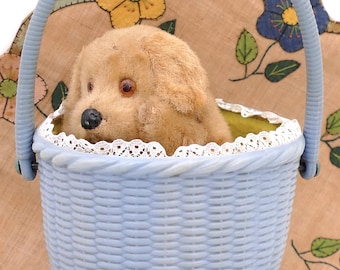 1980年代のヴィンテージダックスフント犬ウサギゼンマイ仕掛け