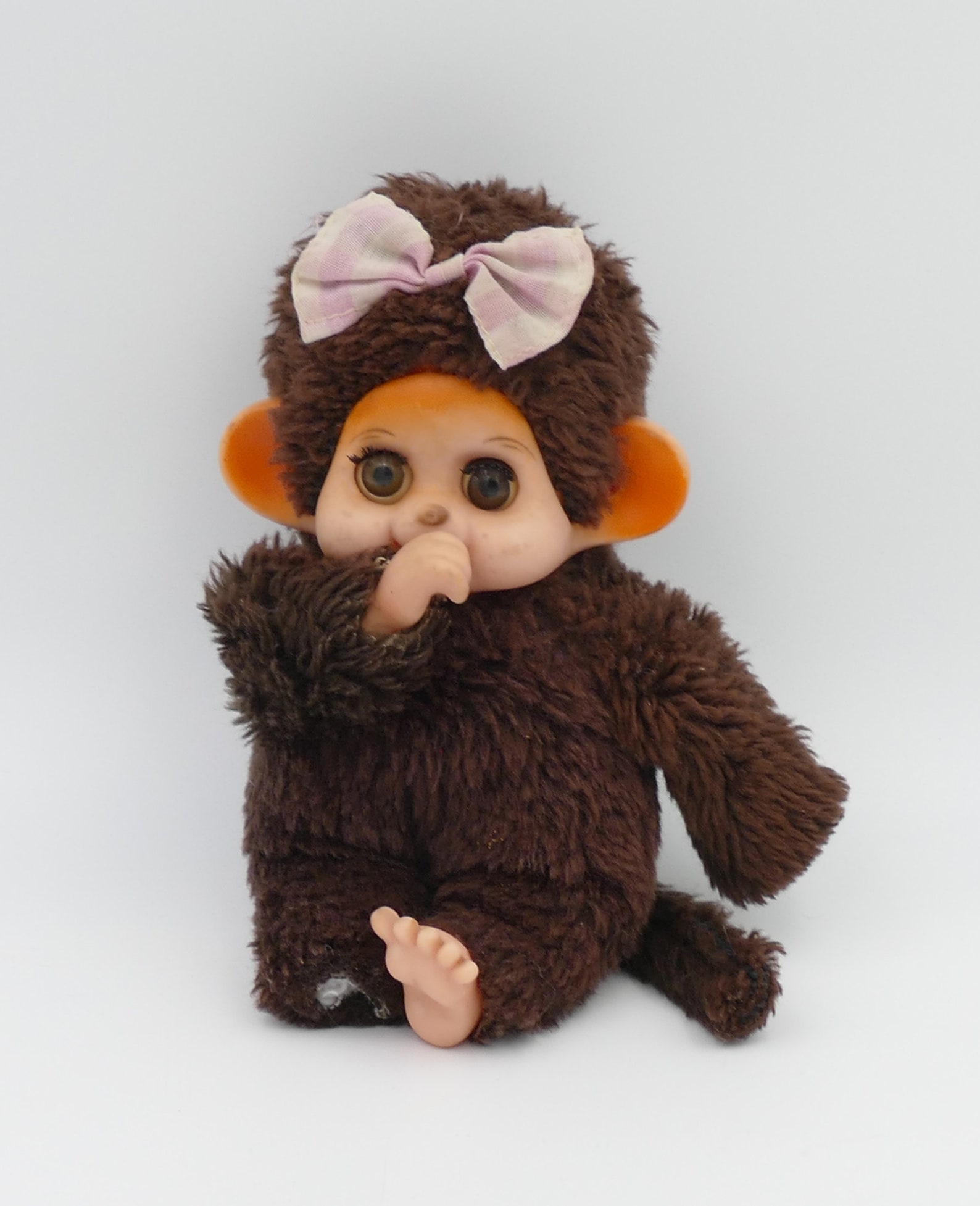 Vintage Collectible Monchhichitype ThumbSucking Dolls Soft Etsy