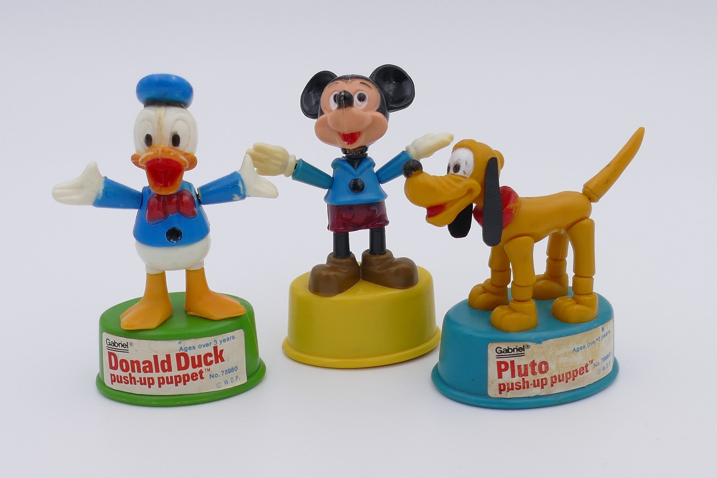 Vintage 1960's Gabriel Walt Disney Mickey Mouse Pluto Donald Duck
