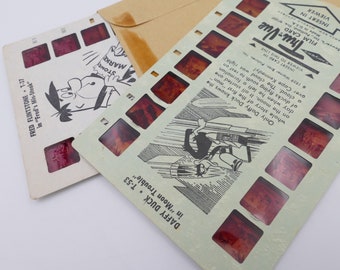 1950er Jahre Tru-Vue Story Daffy Duck & Fred Flintstone Slides