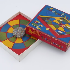 Vintage 1950's Tiddly Winks Original Box Rox Games