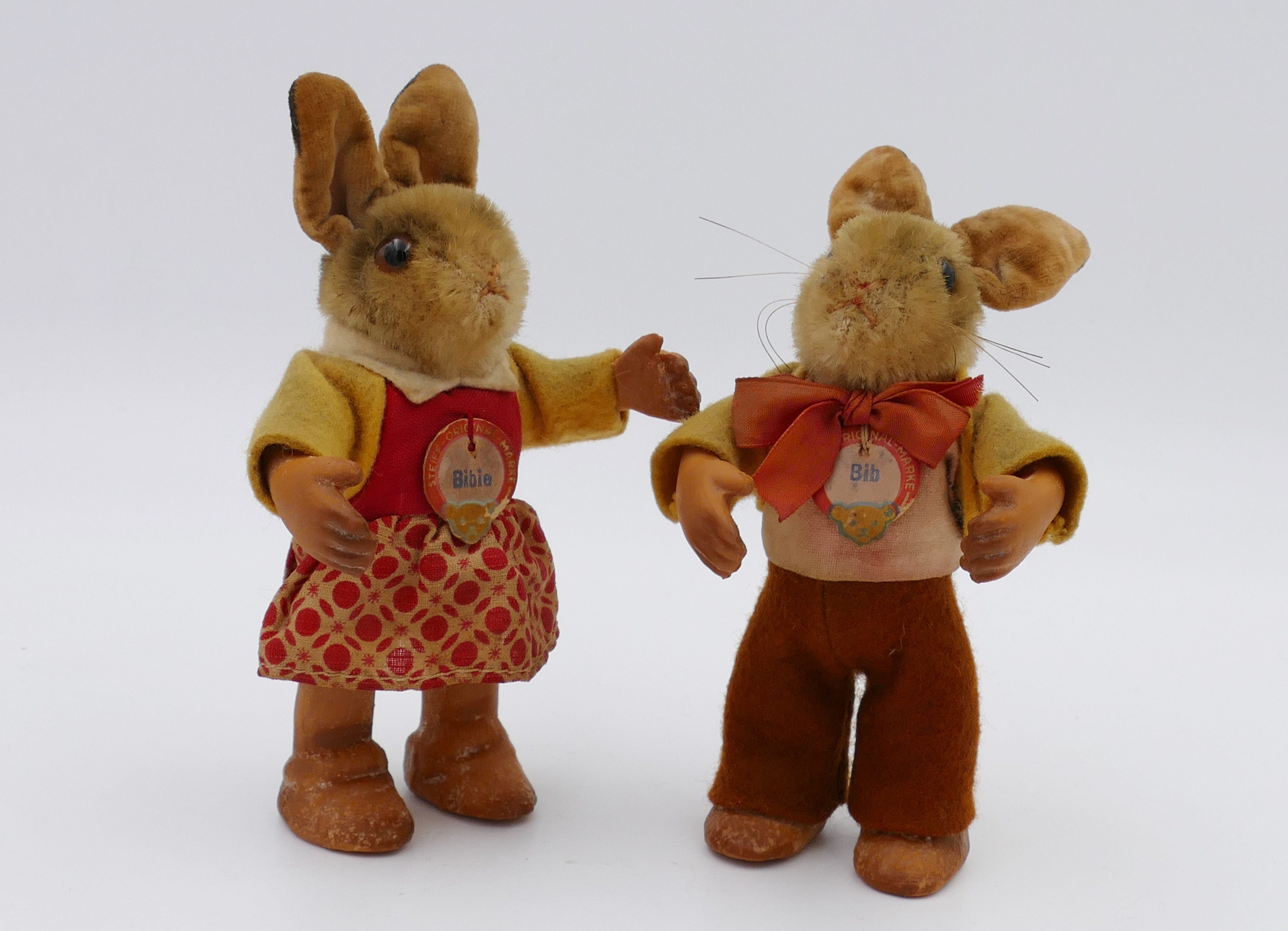 Steiff Lying Bunny Rabbit Vintage German - Ruby Lane