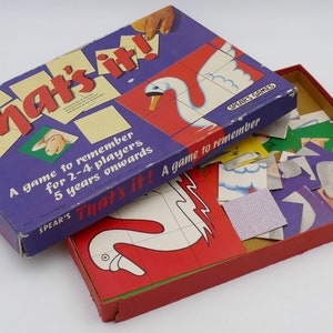Vintage 1970&#39;s That&#39;s it! Memory Game Original Box Spear&#39;s Games