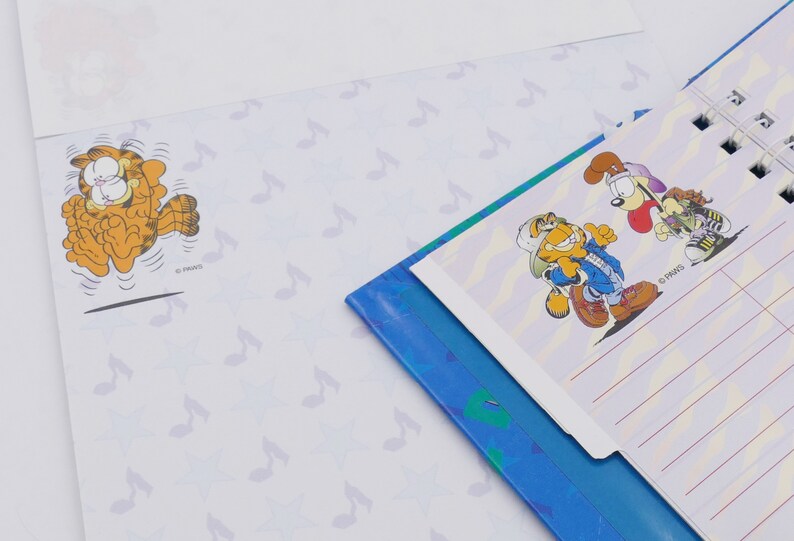 Garfield Notes Garfield 1980's Novelty Toys Collectibles Stationary Pencil Topper - Etsy