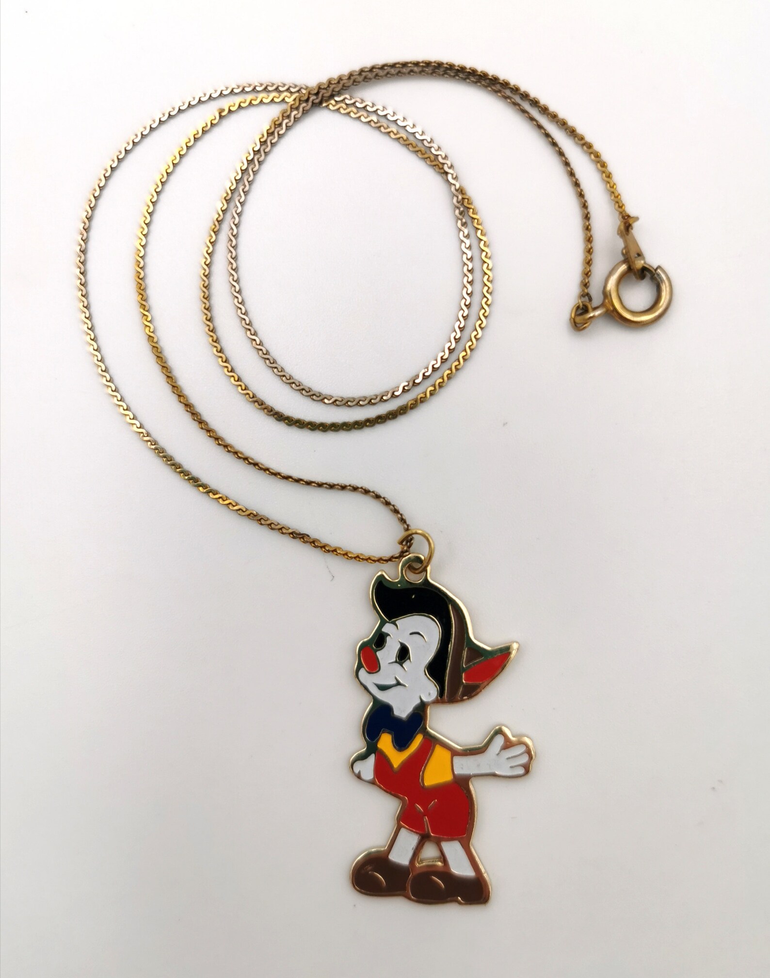 Lucky Button Jewelry Pendant Necklace Pinocchio Necklaces 30PCS-N111