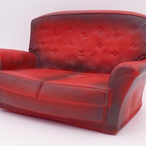 1970&#39;s Pedigree Sindy Fashion Doll Settee Sofa Couch Furniture