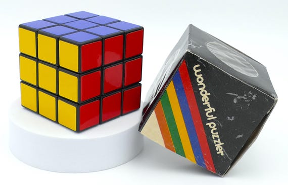 1980年代のヴィンテージ ワンダフルパズラー ルービックキューブ