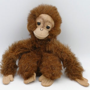 1979 Mohair aap chimpansee aap knuffel verzamelobject Dakin