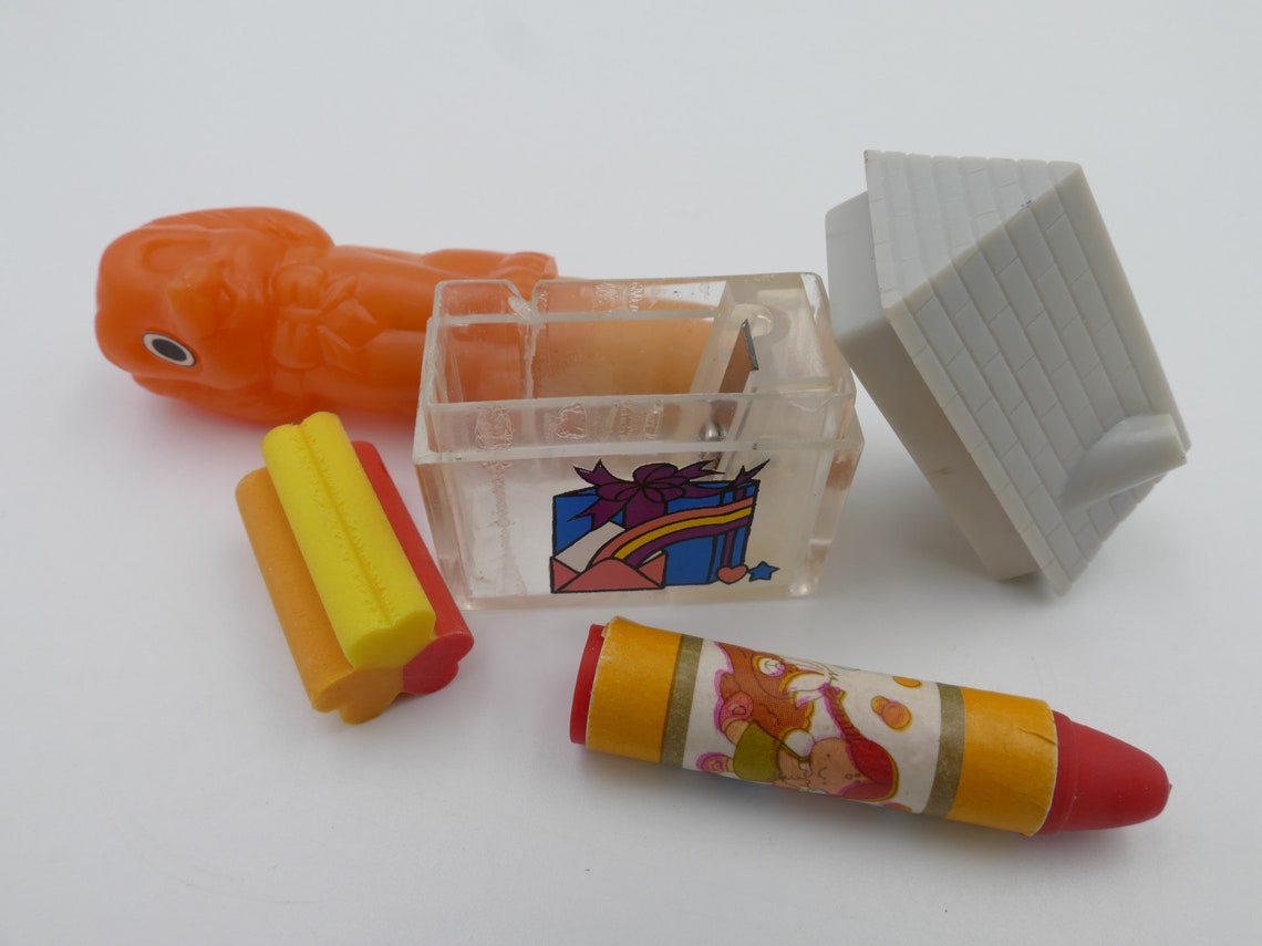 1970's Vintage Novelty Erasers Etsy UK