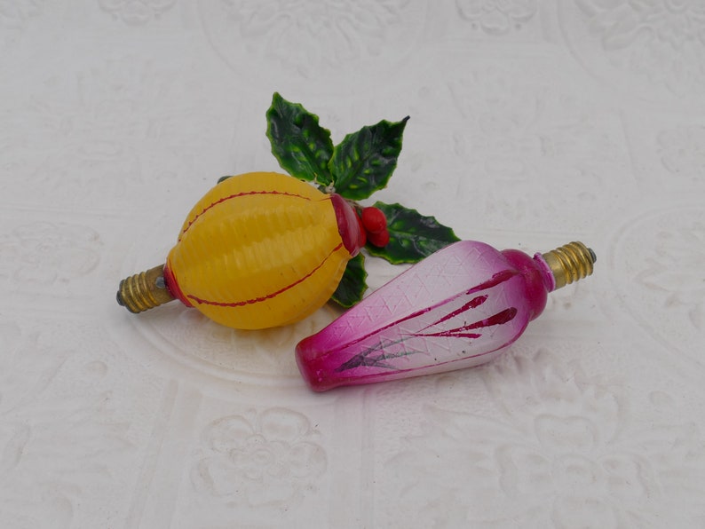 Vintage Midcentury Milk Glass Christmas Lamps Bulbs Christmas Etsy