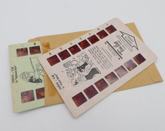 1950er Jahre Tru-Vue Picture Story Paar von Zwei Popeye Dias