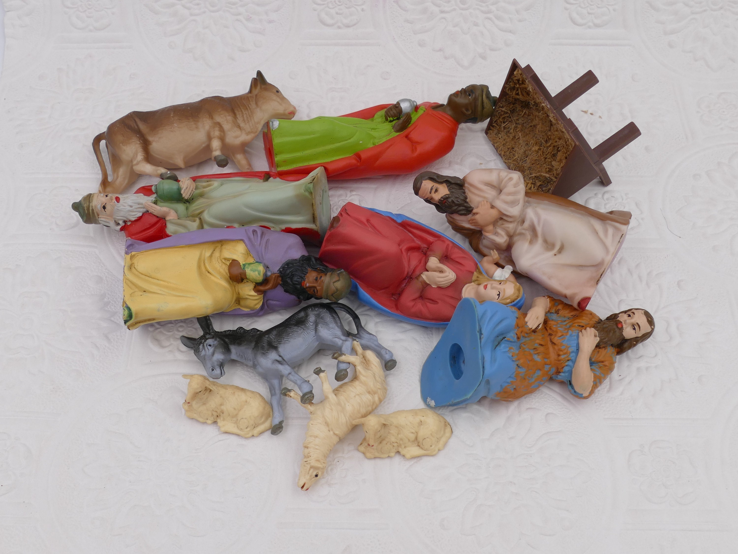 1960's Vintage Christmas Nativity Set Hand Painted Germany - Etsy