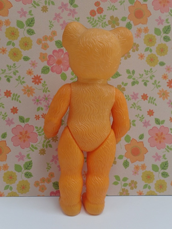 Vintage 1960's Hollow Plastic Teddy Bear Figurine - Etsy