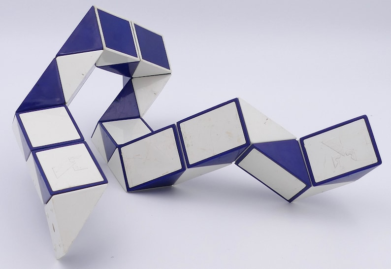 Snake Cube Roc It 1980's Rubik's Snake / Rubik's Twist / Transformable Snake / Cube Snake ...
