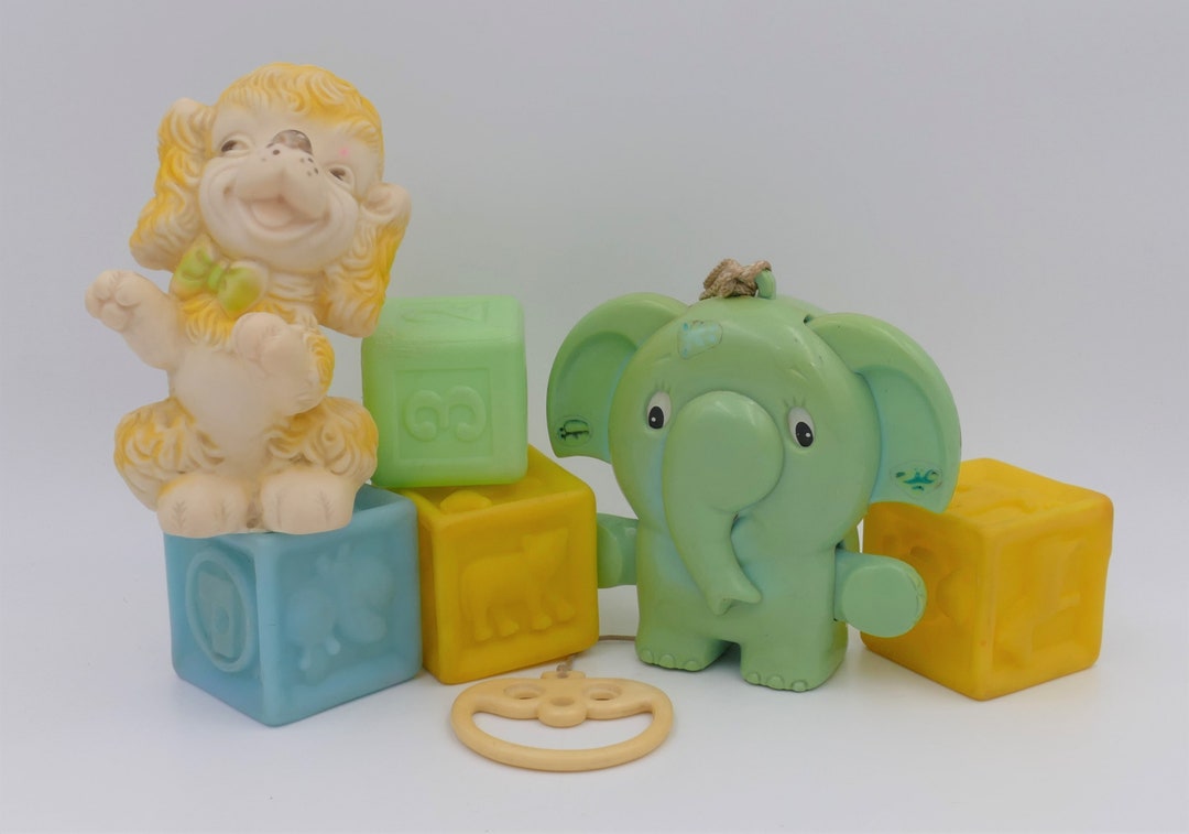 1960's Vintage Baby Toy Squeaky Toy Lot Etsy