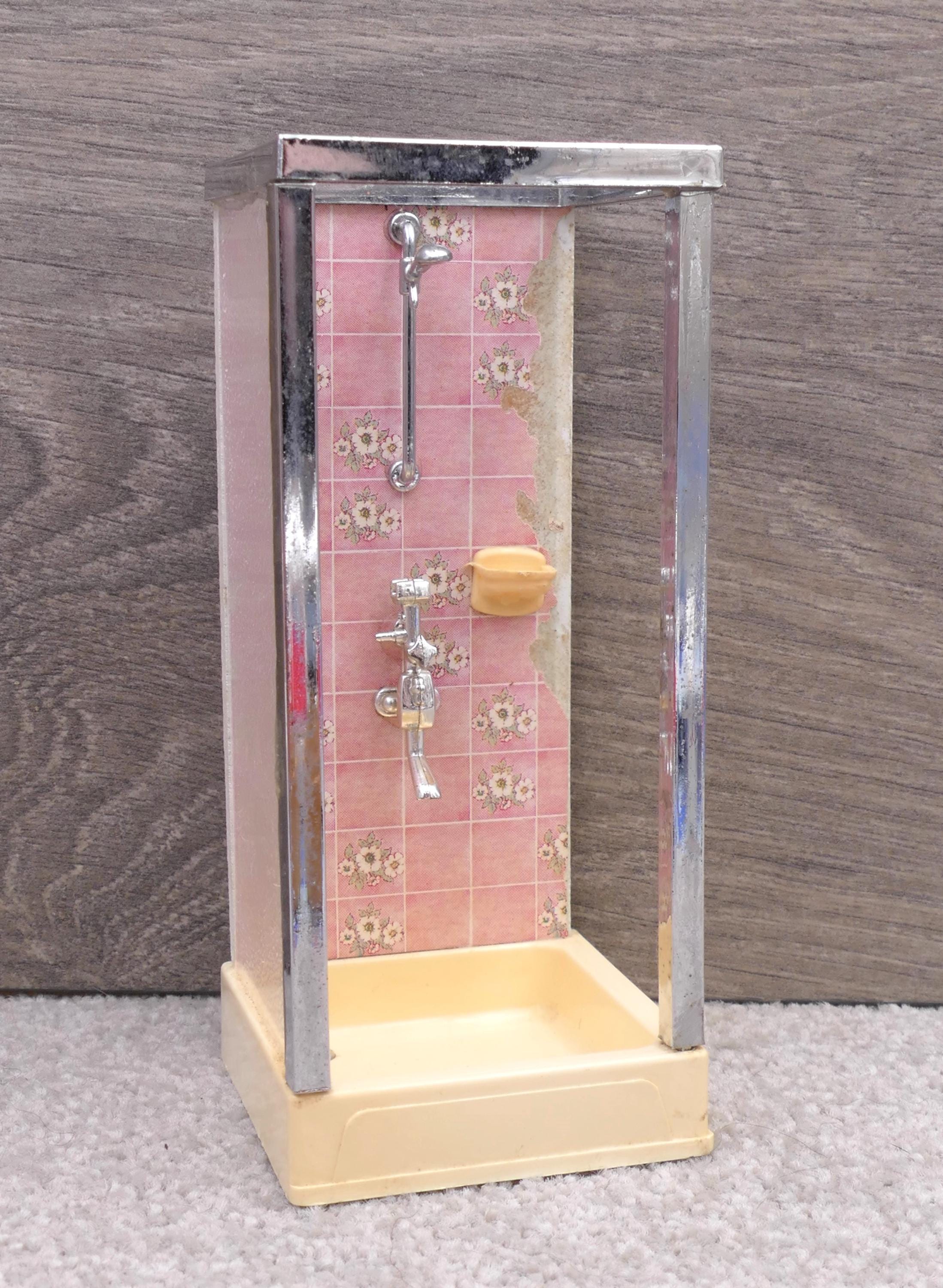 Lot De Meubles De Salle De Bain Lundby – Vintage – Pour Maison De Poupées