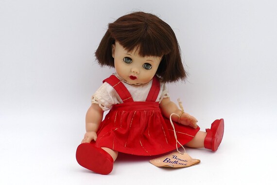 Vintage 1964 Bonnie Buttons Sleepy Eyed Fully Jointed Rubber Doll