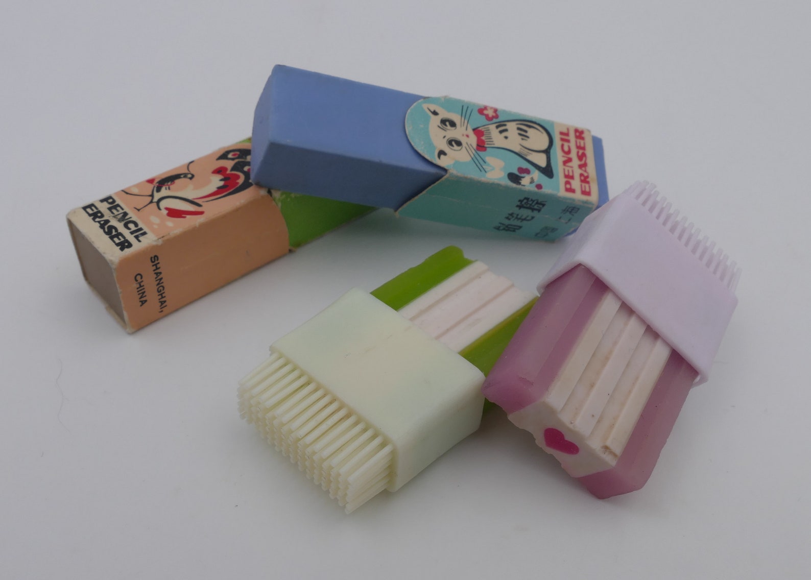1970's Vintage Shangai China Novelty Erasers Etsy