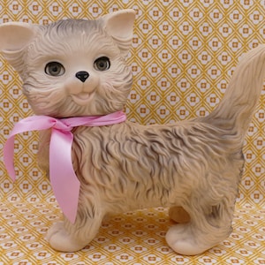 1960's Edward Mobley Large Rubber Cat Squeaky Rubber Toy USA