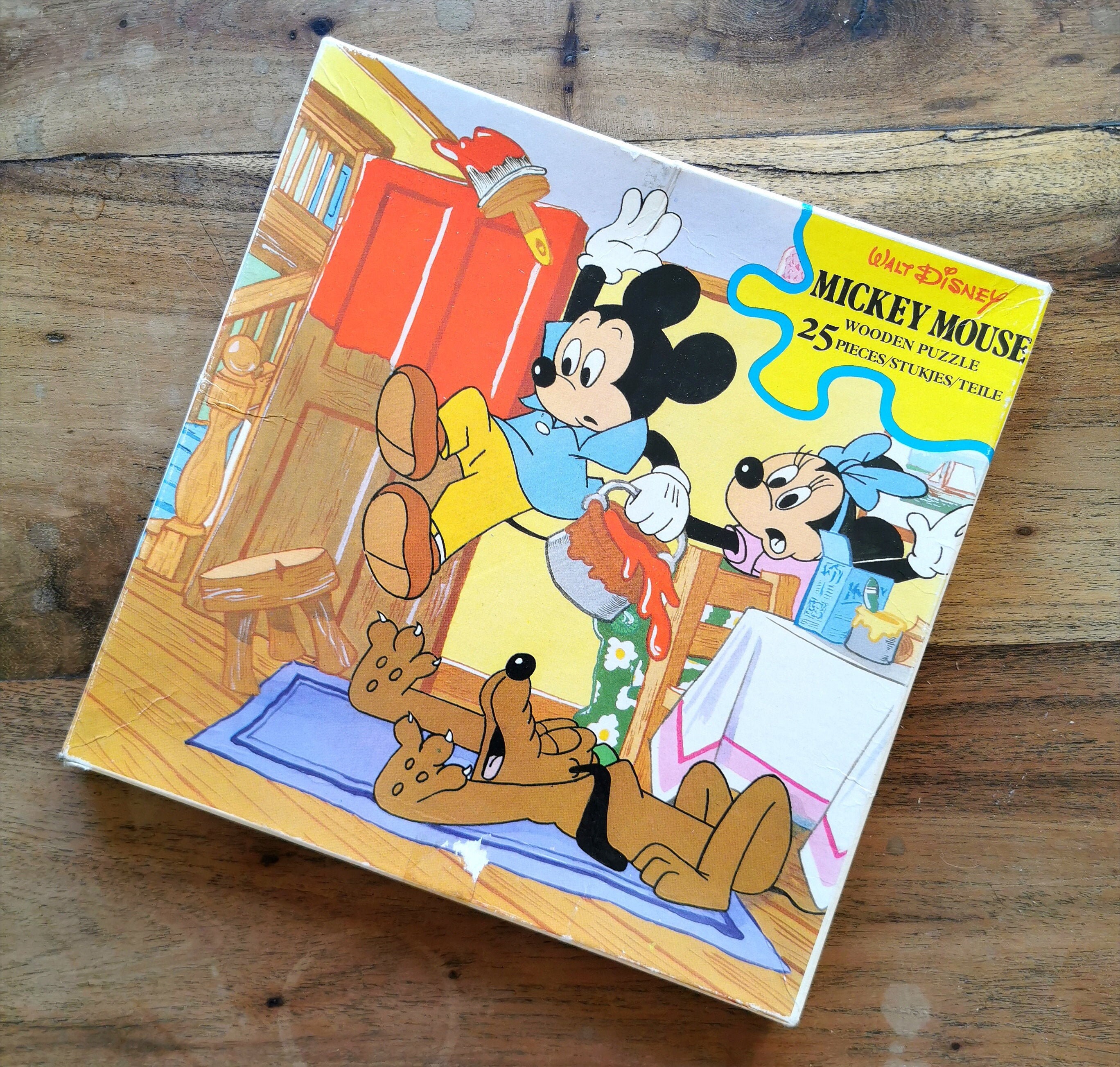 Vintage 1960's Walt Disney Puzzle Mickey Mouse - Etsy
