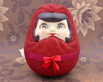 Vintage 1970s Sekiguchi Poppo-chan Vinyl Doll - Blonde