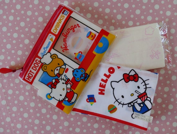 Vintage Rare Sanrio Hello Kitty 1976 Tiny White Change Purse 