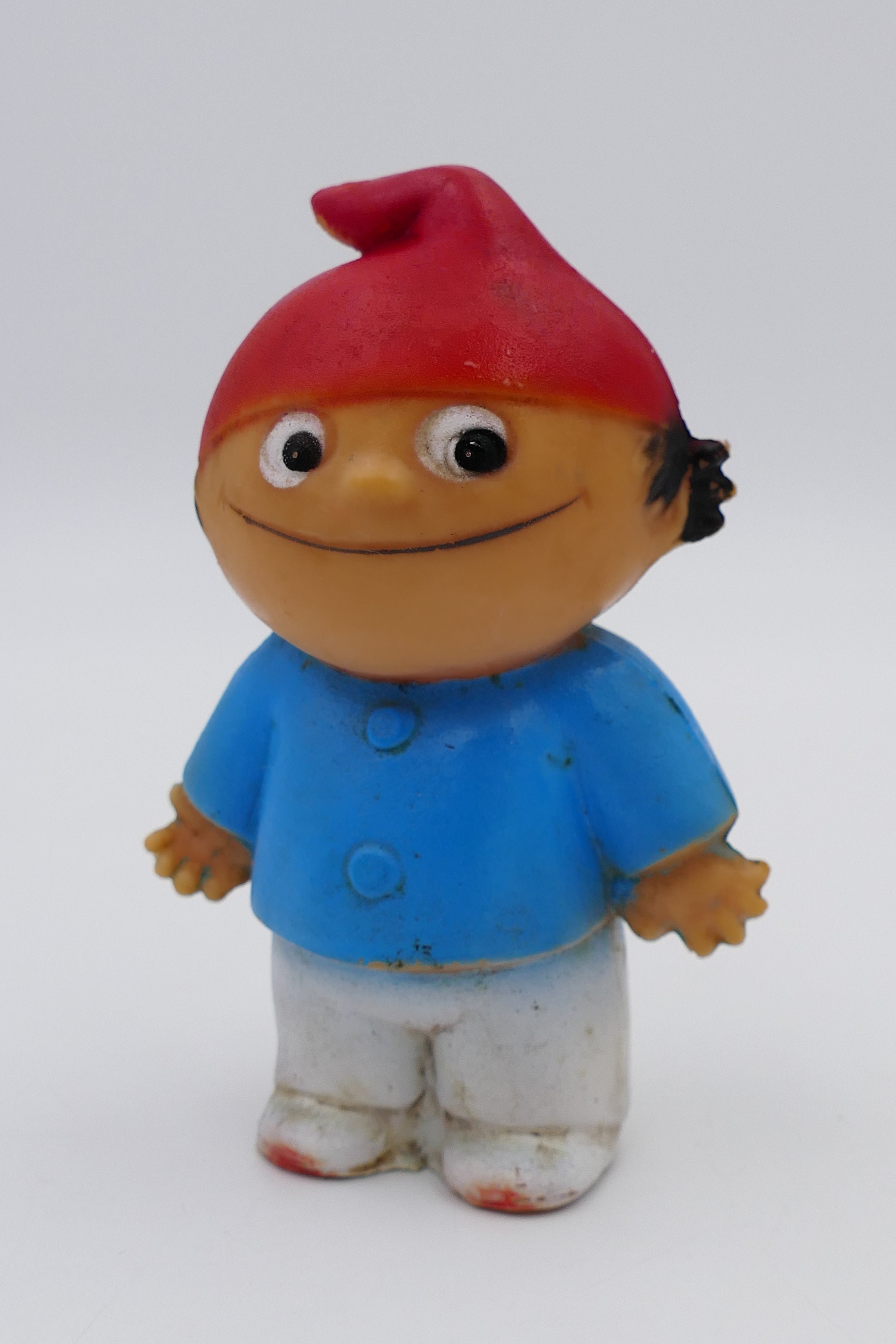 70's Mainzelmannchen German Vintage Soft Vinyl Toy 3 Pack