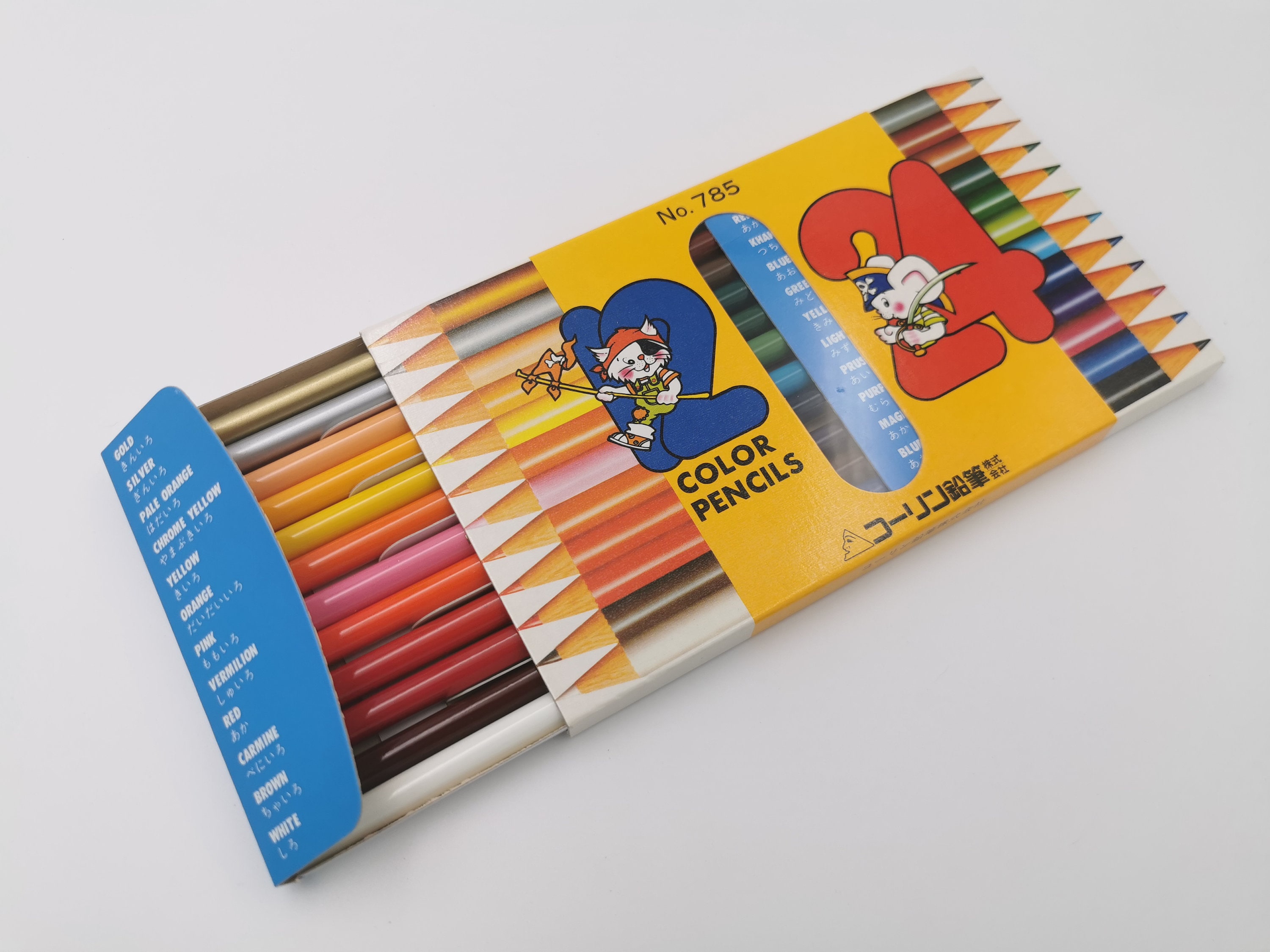 Vintage Dual Kolor Double-Sided Colored Pencils in Original Box of 24 –